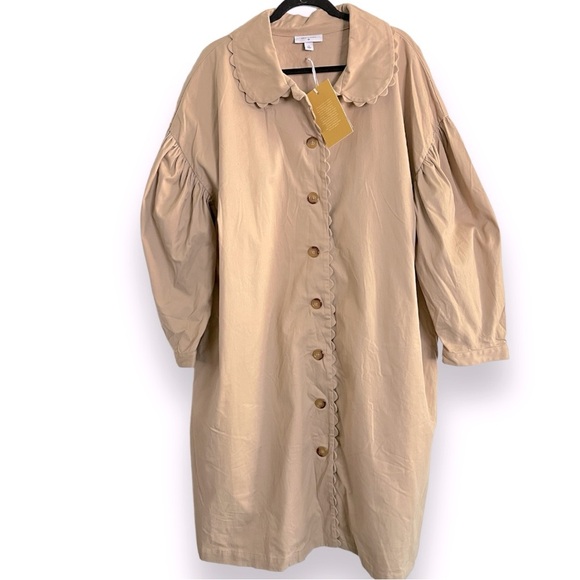 Kika Vargas X Target Charlotte Khaki Jacket Coat Size 3X NWT - Picture 2 of 9